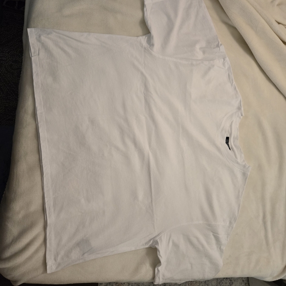 Brunette The Label White Crew Neck Tee - Picture 3 of 3